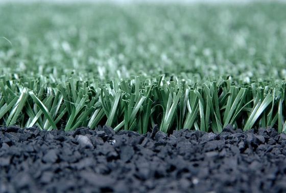 PP素材 15mm パイル高 サッカー用人工芝 12000デシテックス PUコーティング 屋外スポーツフィールド用
