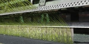 60mm スタイルの高さ サッカー 人工芝 スポーツ 偽草 5/8' 寸法 140 縫い/M 人工草