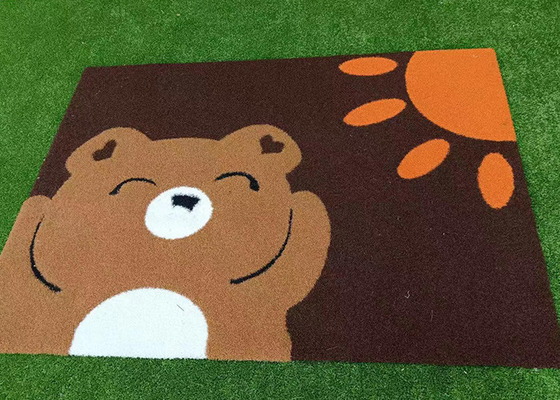 動物画像 絵 人工草 17mm 模様 偽芝 幼稚園や庭園の装飾用